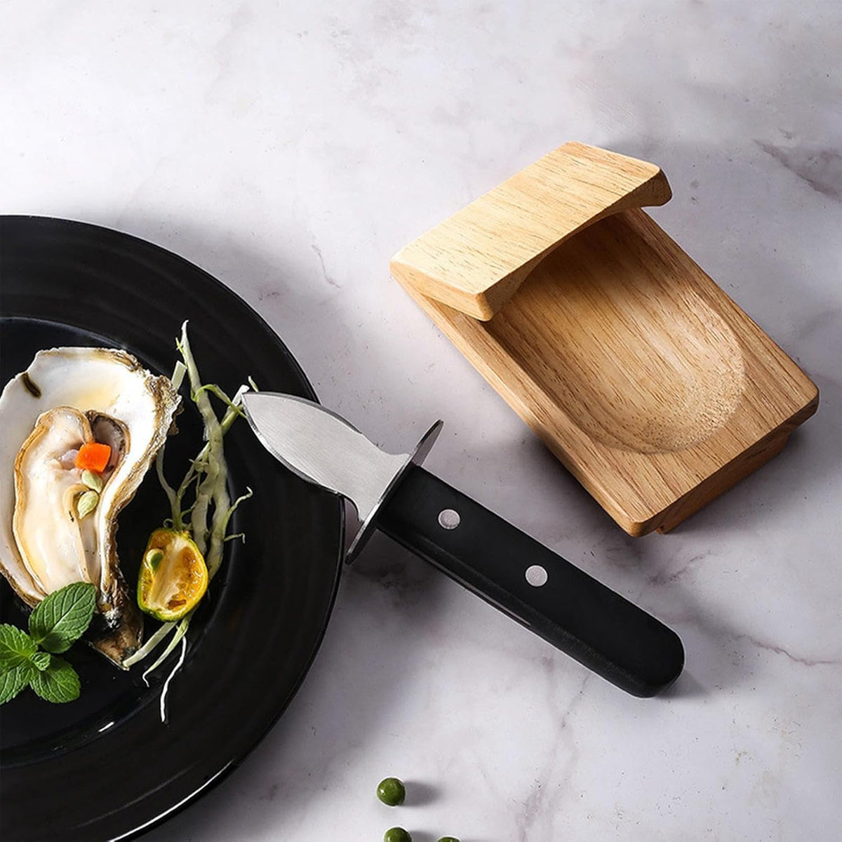 Wood Handle Oyster Shucking Clamp Tool