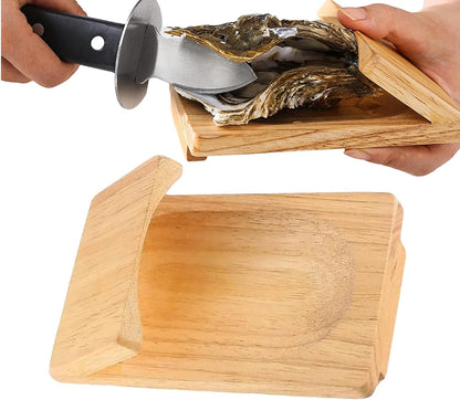 Wood Handle Oyster Shucking Clamp Tool
