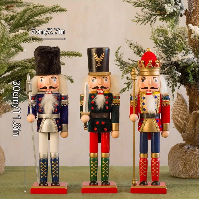 Wooden Christmas Nutcracker Soldier Decoration