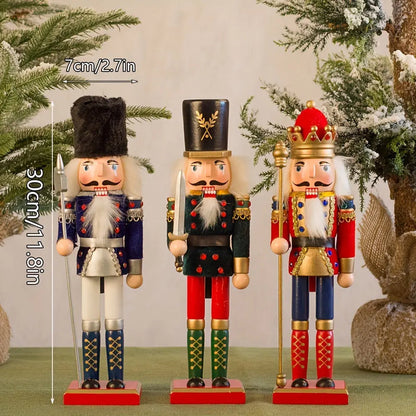 Wooden Christmas Nutcracker Soldier Decoration