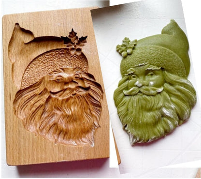 Wooden Cookie Stamp Set with Engraved Baking Molds