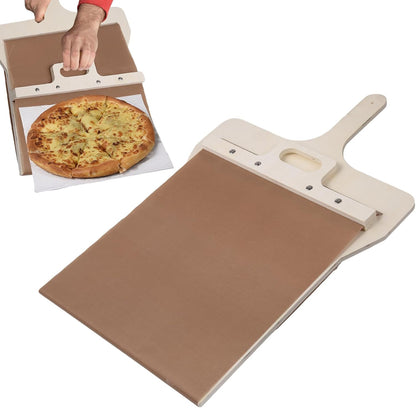 Wooden Sliding Pizza Peel with Ergonomic Handle
