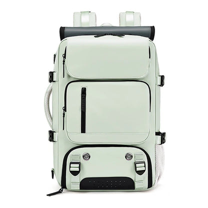 Waterproof Travel Backpack with USB Charging Port and Shoe Compartment