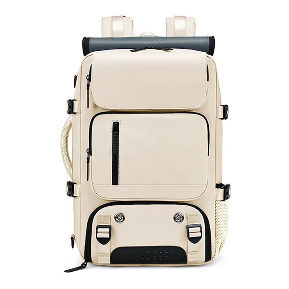 Waterproof Travel Backpack with USB Charging Port and Shoe Compartment