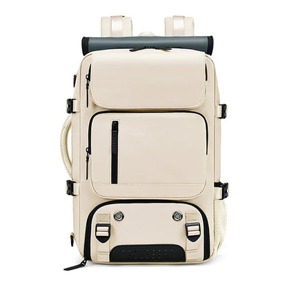 Waterproof Travel Backpack with USB Charging Port and Shoe Compartment