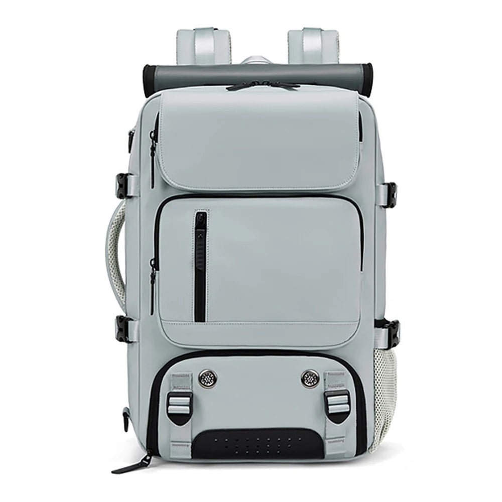 Waterproof Travel Backpack with USB Charging Port and Shoe Compartment