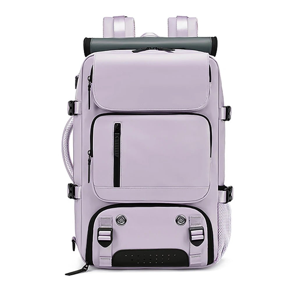 Waterproof Travel Backpack with USB Charging Port and Shoe Compartment