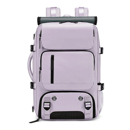 Waterproof Travel Backpack with USB Charging Port and Shoe Compartment