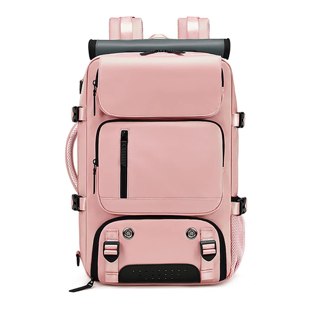 Waterproof Travel Backpack with USB Charging Port and Shoe Compartment
