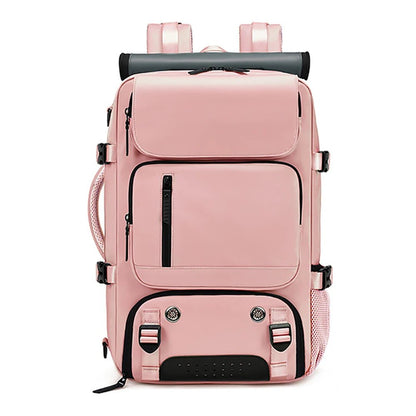 Waterproof Travel Backpack with USB Charging Port and Shoe Compartment
