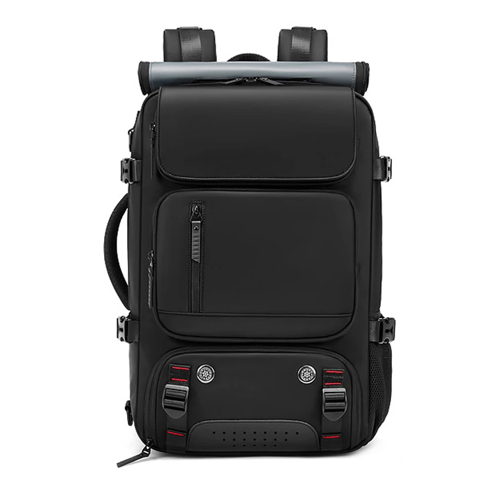 Waterproof Travel Backpack with USB Charging Port and Shoe Compartment