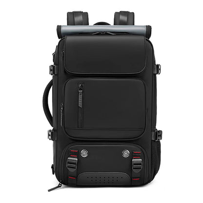 Waterproof Travel Backpack with USB Charging Port and Shoe Compartment