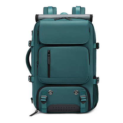 Waterproof Travel Backpack with USB Charging Port and Shoe Compartment